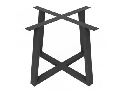 ZÁKLADNA STOLU industrial 72 cm Černá , Kovová noha 100x100