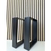 Kovové nohy k lavici DMBAU Klavici 40x30 cm loft industria, Nohy na lavice 40 cm  Kovová podnož pro lavice – stabilní, odolná a stylová (40 × 30 cm)
