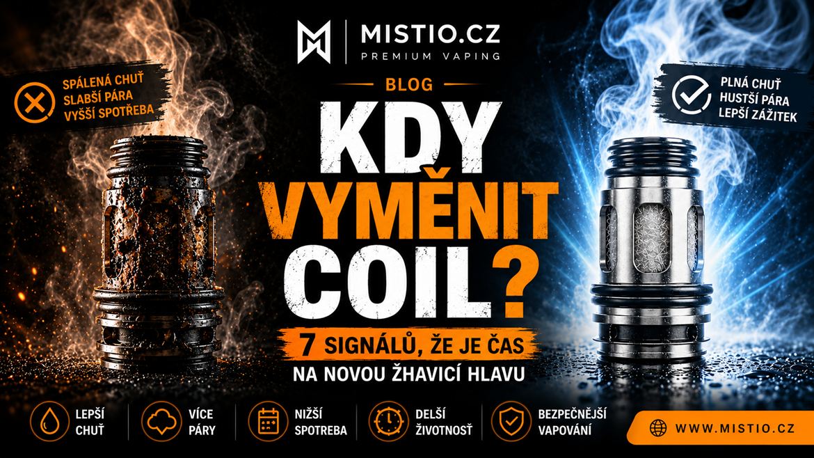 Kdy vyměnit žhavicí hlavu v e-cigaretě? 7 znaků, že je čas na výměnu