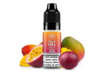 Dinner Lady Fruit FULL Salt Mango Passion 10ml (Nikotín: 20 mg, Objem 10 ml, Příchuť ovocná)