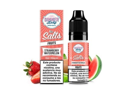 Dinner Lady Fruit Salt FULL Strawberry  Watermelon 10ml (Nikotín: 20 mg, Objem 10 ml, Příchuť ovocná)