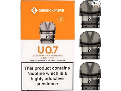 Geekvape Aegis U cartridge (3 ks/bal.) (Balenie 3 ks, Odpor 1,1 ohm)