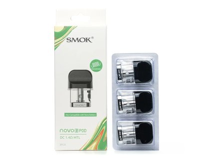 Smok Novo 2 Pod cartridge DC 1.4ohm MTL (3 ks/bal.) (Balenie 3 ks, Odpor 1.4ohm)
