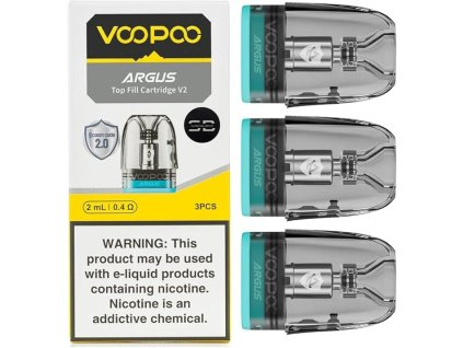 Voopoo Argus Top Fill V2 Pod cartridge (3 ks/bal.) (Balenie 3 ks, Odpor 1,0 ohm)