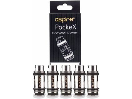 Aspire PockeX Coil (5 ks/bal.) (Balenie 5 ks, Odpor 1.2 ohm)