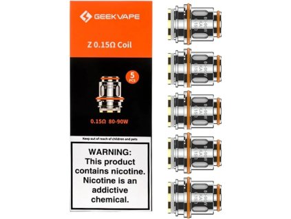 Geekvape Z Series Coil (5 ks/bal.) (Balenie 5 ks, Odpor 0.25 ohm)
