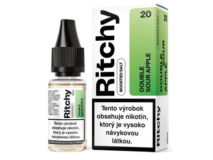RITCHY Salt Double Sour Apple 10 ml (Nikotín: 20 mg, Objem 10 ml, Příchuť ovocná)