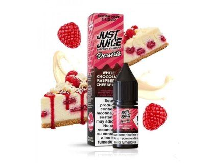 Just Juice Desserts Salts White Chocolate Raspberry Cheesecake 10 ml (Nikotín: 20 mg)