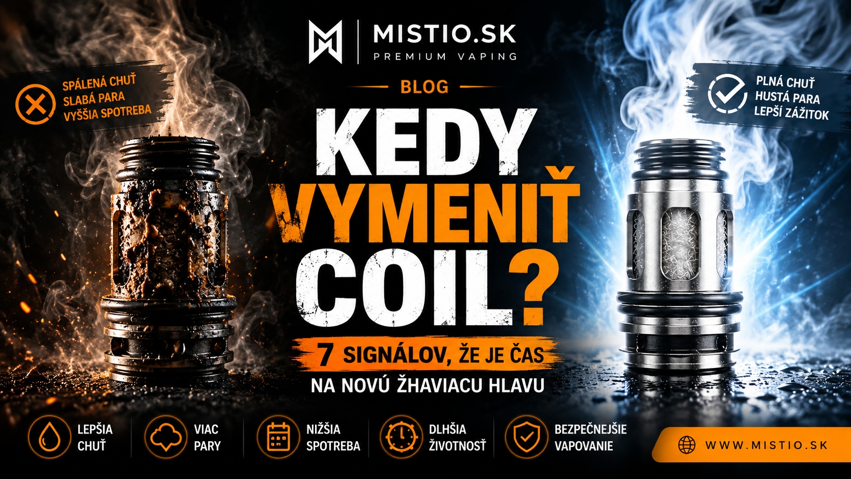 Kedy vymeniť coil v e-cigarete? 7 znakov, ktoré neprehliadni