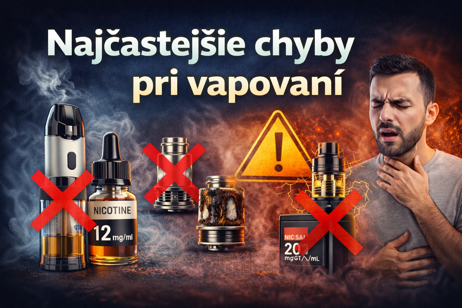 Najčastejšie chyby pri vapovaní: prečo vám chutí spálene a čo s tým
