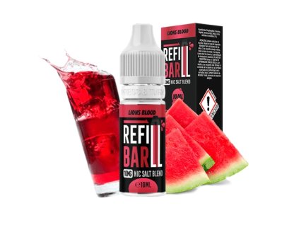 REFILL BAR Salts Lions Blood 10ml (Nikotín: 20 mg, Objem 10 ml, Príchuť ovocná)
