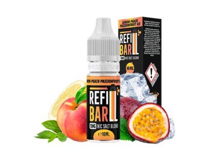 REFILL BAR Salts Lemon Peach Passionfruit Ice 10ml (Nikotín: 20 mg)