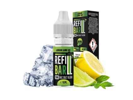 REFILL BAR Salts Lemon Lime Ice 10ml (Nikotín: 20 mg, Objem 10 ml)