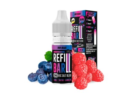 REFILL BAR Salts Mr. Blue 10ml (Nikotín: 20 mg, Objem 10 ml, Príchuť ovocná)