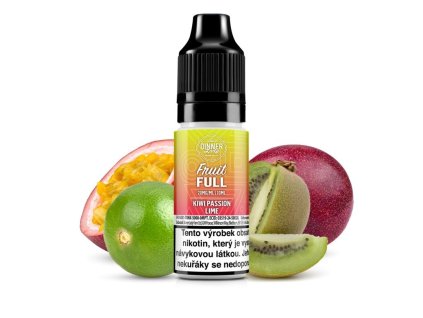 Dinner Lady Fruit FULL Salt Kiwi Passion Guava 10ml (Nikotín: 20 mg, Objem 10 ml, Príchuť ovocná)