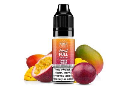 Dinner Lady Fruit FULL Salt Mango Passion 10ml (Nikotín: 20 mg, Objem 10 ml)