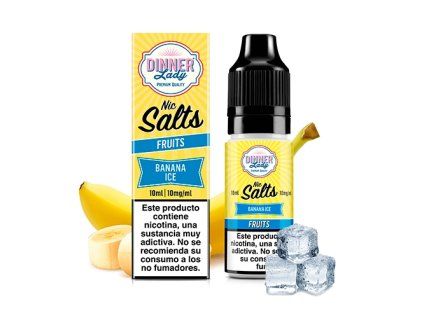 Dinner Lady Banana Ice 10 ml (Nikotín: 20 mg, Objem 10 ml)