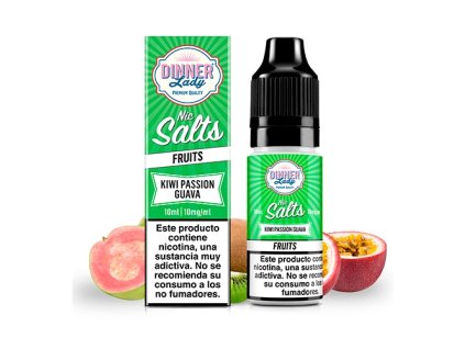 Dinner Lady Kiwi Passion Guava 10 ml (Nikotín: 20 mg, Objem 10 ml, Príchuť ovocná)