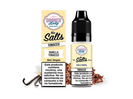 Dinner Lady Vanilla Tobacco 10 ml (Nikotín: 20 mg, Objem 10 ml, Príchuť tabaková)