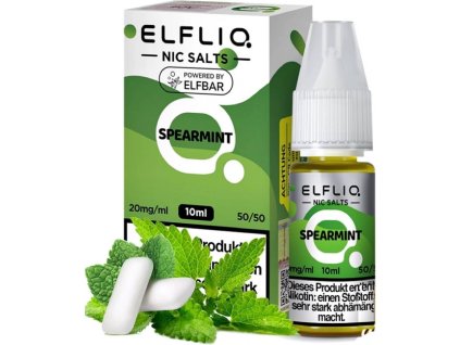 ELFLIQ Spearmint 10 ml (Nikotín: 20 mg, Objem 10 ml, Príchuť mentolová)