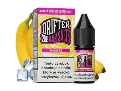 DRIFTER Bar Salt Banana Ice 10ml (Nikotín: 20 mg, Objem 10 ml, Príchuť ovocná)