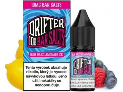 DRIFTER Bar Salts Blue Razz Lemonade Ice 10ml (Nikotín: 20 mg, Objem 10 ml, Príchuť ovocná)