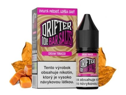 DRIFTER Bar Salt Cream Tobacco 10ml (Nikotín: 20 mg, Objem 10 ml, Príchuť tabaková)