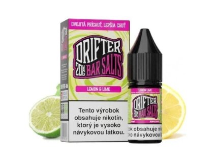 DRIFTER Bar Salt Lemon Lime 10ml (Nikotín: 20 mg, Objem 10 ml, Príchuť ovocná)