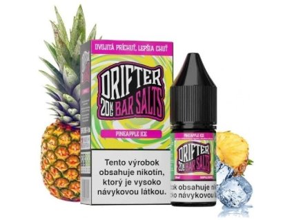 DRIFTER Bar Salt Pineapple Ice 10ml (Nikotín: 20 mg, Objem 10 ml, Príchuť ovocná)