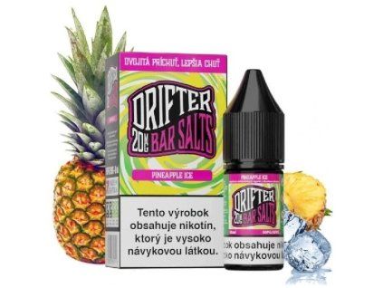 DRIFTER Bar Salt Pineapple Ice 10ml (Nikotín: 20 mg, Objem 10 ml)