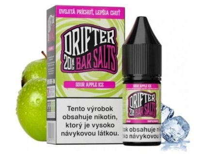 DRIFTER Bar Salt Sour Apple Ice 10ml (Nikotín: 20 mg, Objem 10 ml, Príchuť ovocná)