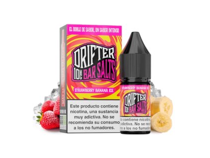 DRIFTER Bar Salts Strawberry Banana Ice 10ml (Nikotín: 20 mg, Objem 10 ml, Príchuť ovocná)