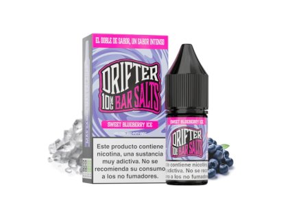 DRIFTER Bar Salts Sweet Blueberry Ice 10ml (Nikotín: 20 mg, Objem 10 ml, Príchuť ovocná)