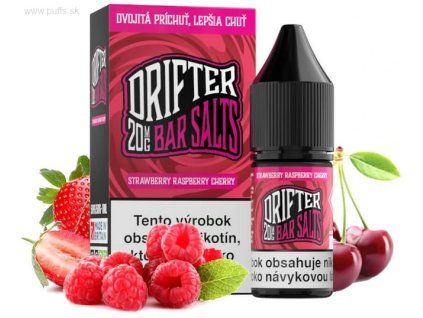 DRIFTER Bar Salt Strawberry  Raspberry Cherry 10ml (Nikotín: 20 mg, Objem 10 ml)