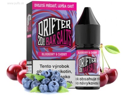DRIFTER Bar Salt Blueberry Cherry 10ml (Nikotín: 20 mg, Objem 10 ml, Príchuť ovocná)
