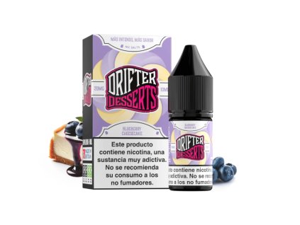 DRIFTER Desserts Salt Blueberry Cheescake 10ml (Nikotín: 20 mg, Objem 10 ml, Príchuť dezertná)