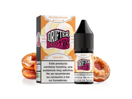 DRIFTER Desserts Salt Cream Donut 10ml (Nikotín: 20 mg, Objem 10 ml, Príchuť dezertná)