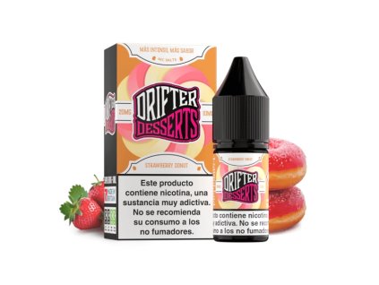 DRIFTER Desserts Salt Strawberry Donut 10ml (Nikotín: 20 mg, Objem 10 ml, Príchuť dezertná)