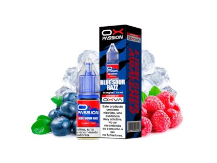 Oxva OX Passion Salts Blue Sour Razz 10ml (Nikotín: 15 mg, Objem 10 ml, Príchuť ovocná)