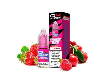 Oxva OX Passion Salts Strawberry Raspberry Cherry 10ml (Nikotín: 15 mg)