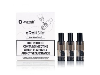 Joyetech eRoll Slim Pod cartridge 2 ml (3 ks/bal.) (Balenie 3 ks, Objem 2 ml)