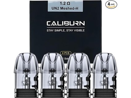 Uwell Caliburn A2 / A2S / AK2 Pod cartridge 1,2 ohm 4 ks/bal.) (Balenie 4 ks, Odpor 1,2 ohm)