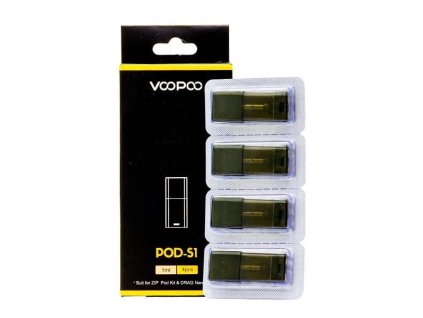 Voopoo Drag Nano/Alpha Zip Pod cartridge 1 ml, 4 ks/bal. (Balenie 4 ks, Objem 1 ml)