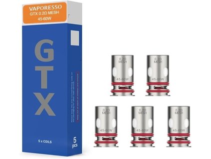 Vaporesso GTX MESH Coil New Version (5 ks/bal.) (Balenie 5 ks, Odpor 0.8 ohm)