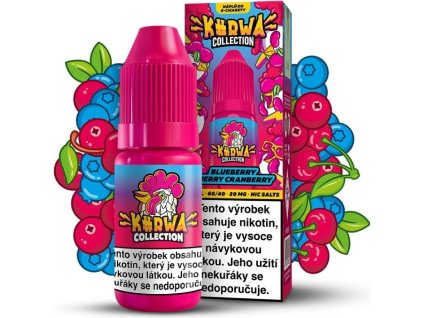 KURWA Collection  Blueberry Cherry Cranberry 10ml, 20mg (Nikotín: 20 mg, Objem 10 ml, Príchuť ovocná)