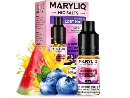 Maryliq Salt  Blueberry Watermelon Lemonade 10 ml (Nikotín: 20 mg, Objem 10 ml, Príchuť ovocná)