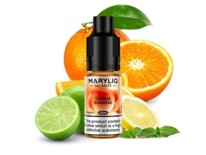 Maryliq Salt  Citrus Sunrise 10 ml (Nikotín: 20 mg, Objem 10 ml, Príchuť ovocná)