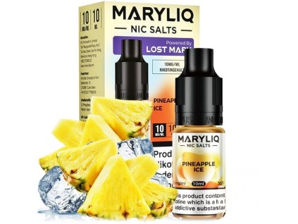 Maryliq Salt  Pineapple Ice 10 ml (Nikotín: 20 mg, Objem 10 ml, Príchuť ovocná)