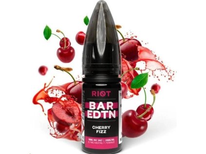 RIOT Bar Cherry Fizz 10 ml (Nikotín: 20 mg, Objem 10 ml, Príchuť ovocná)