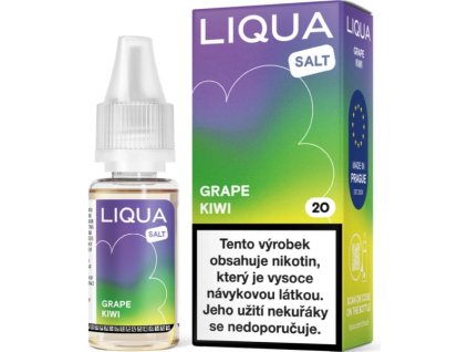 Liqua Salt 10ml Grape Kiwi 20mg (Nikotín: 20 mg, Objem 10 ml)